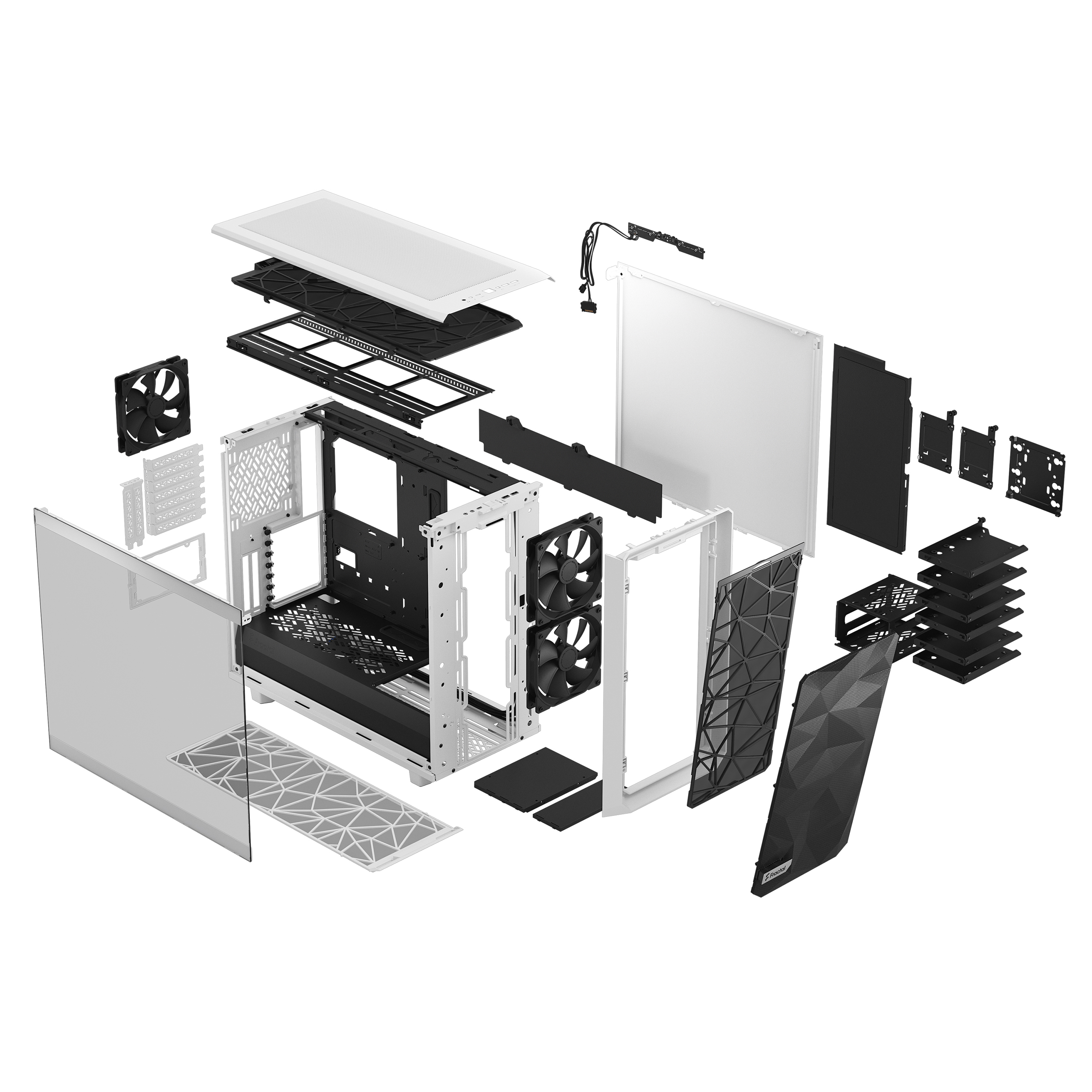 FRACTAL DESIGN MESHIFY 2 NANO WHITE TG CLEAR TINT thumbnail 7