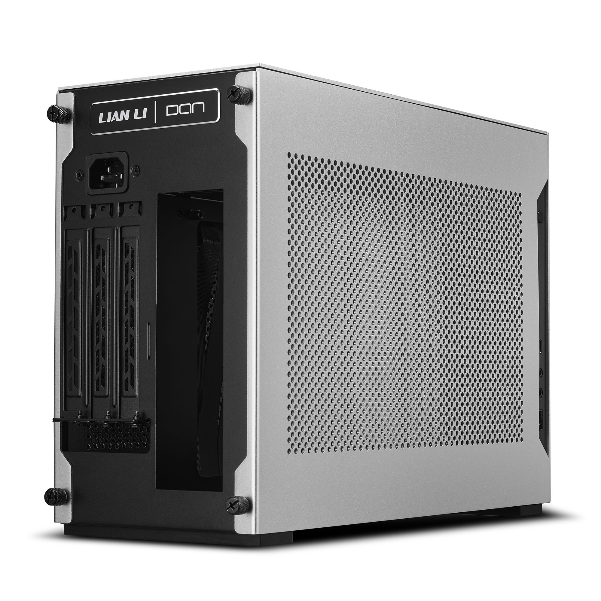 LIAN LI A4H2OA4 MINI ITX CASE PCIE4.0 SILVER thumbnail 3