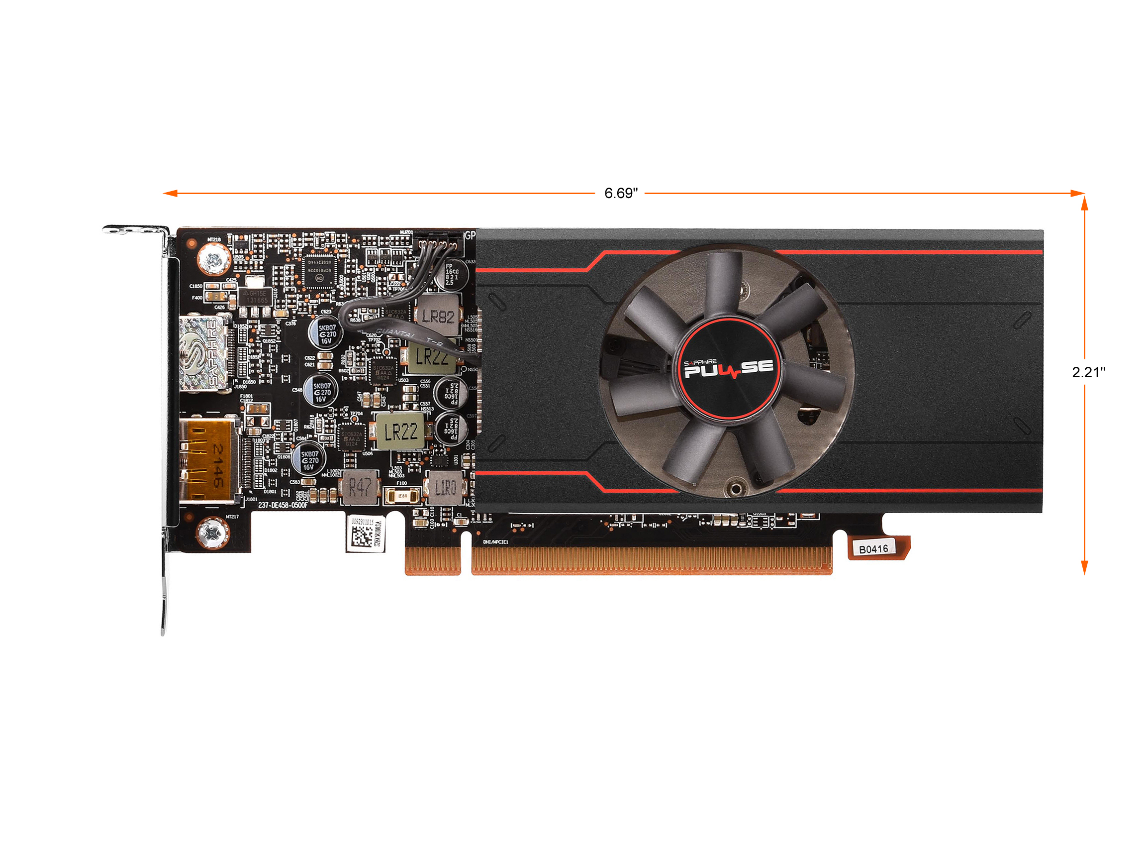 SAPPHIRE PULSE RX6400 4G GDDR6 L.P thumbnail 3