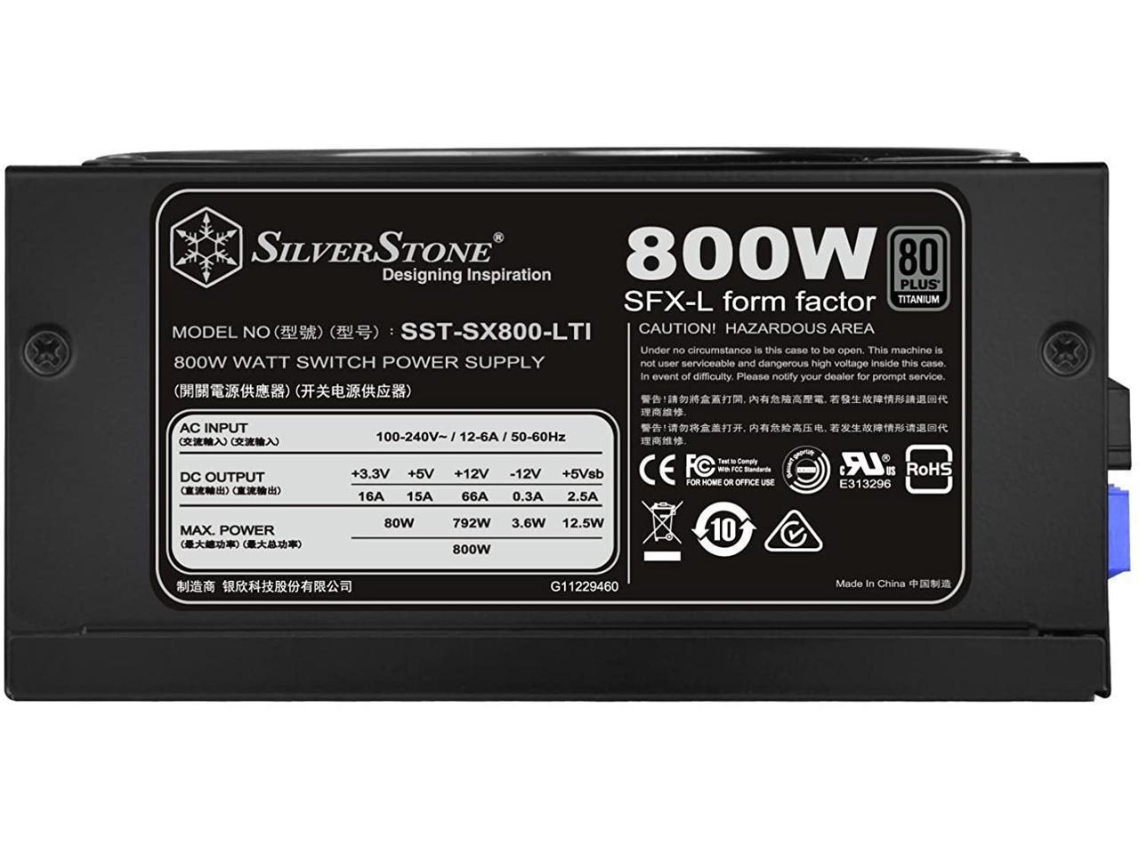 SILVERSTONE SX800-LTI SFX 800W Full Modular thumbnail 5