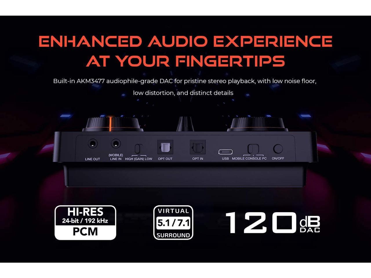 CREATIVE BLASTER GC7 GAME STREAMING USB DAC &AMP thumbnail 8