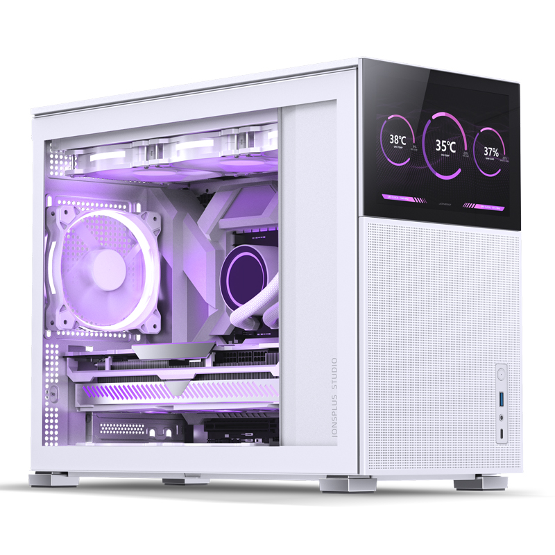 JONSBO D31 M-ATX MESH + SCREEN VERSION WHITE thumbnail 2