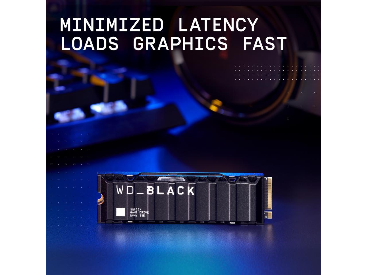 WESTERN DIGITAL BLACK SN850X NVME SSD M.2 1TB W/HEAT SINK thumbnail 7