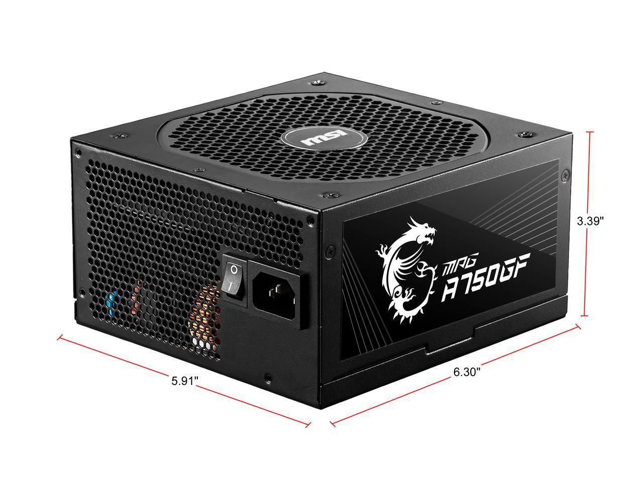 MSI MPG A750GF 750W GOLD FULL MODULAR thumbnail 10