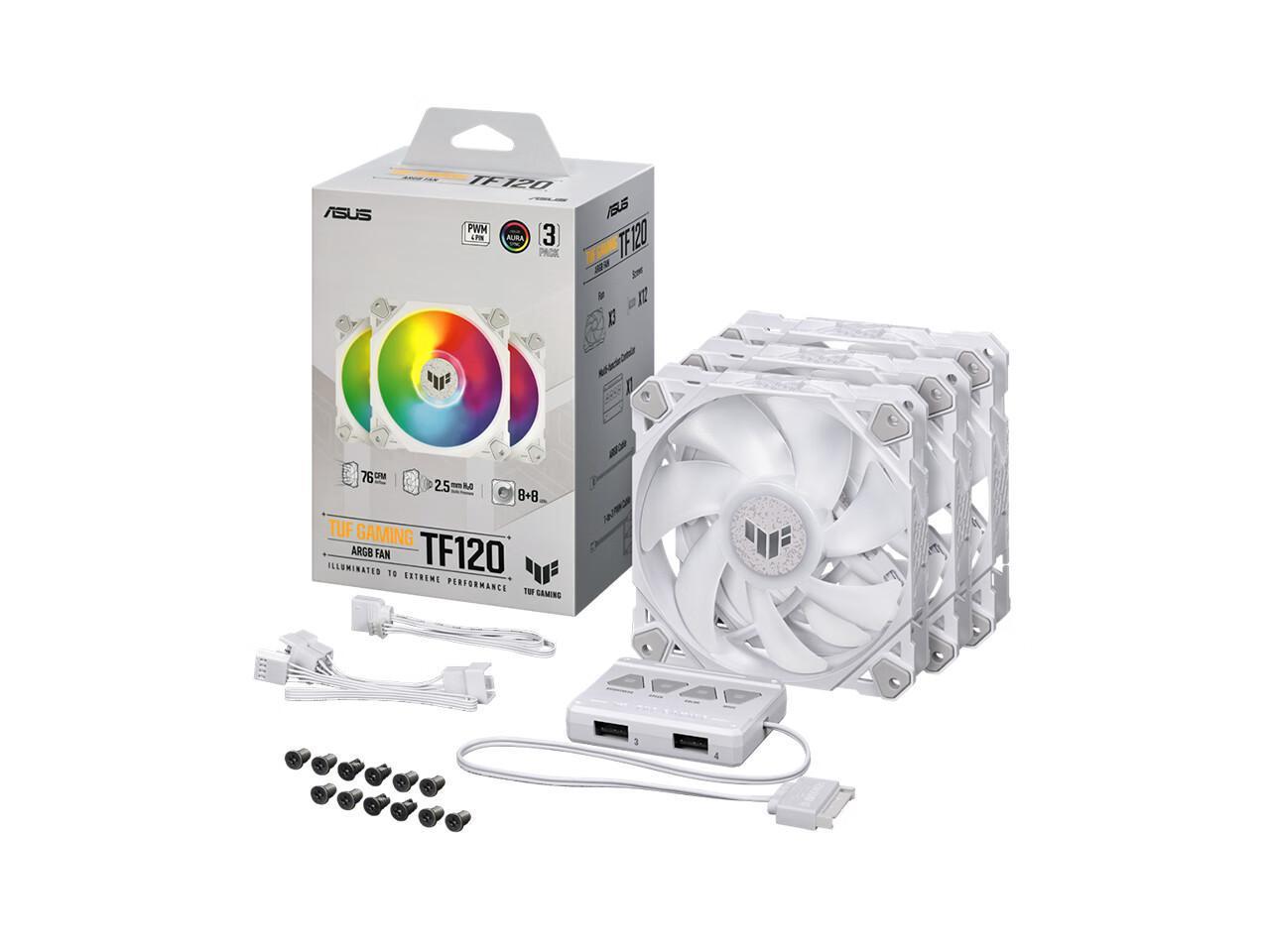 TUF GAMING TF120 ARGB 3IN1 WHITE EDITION