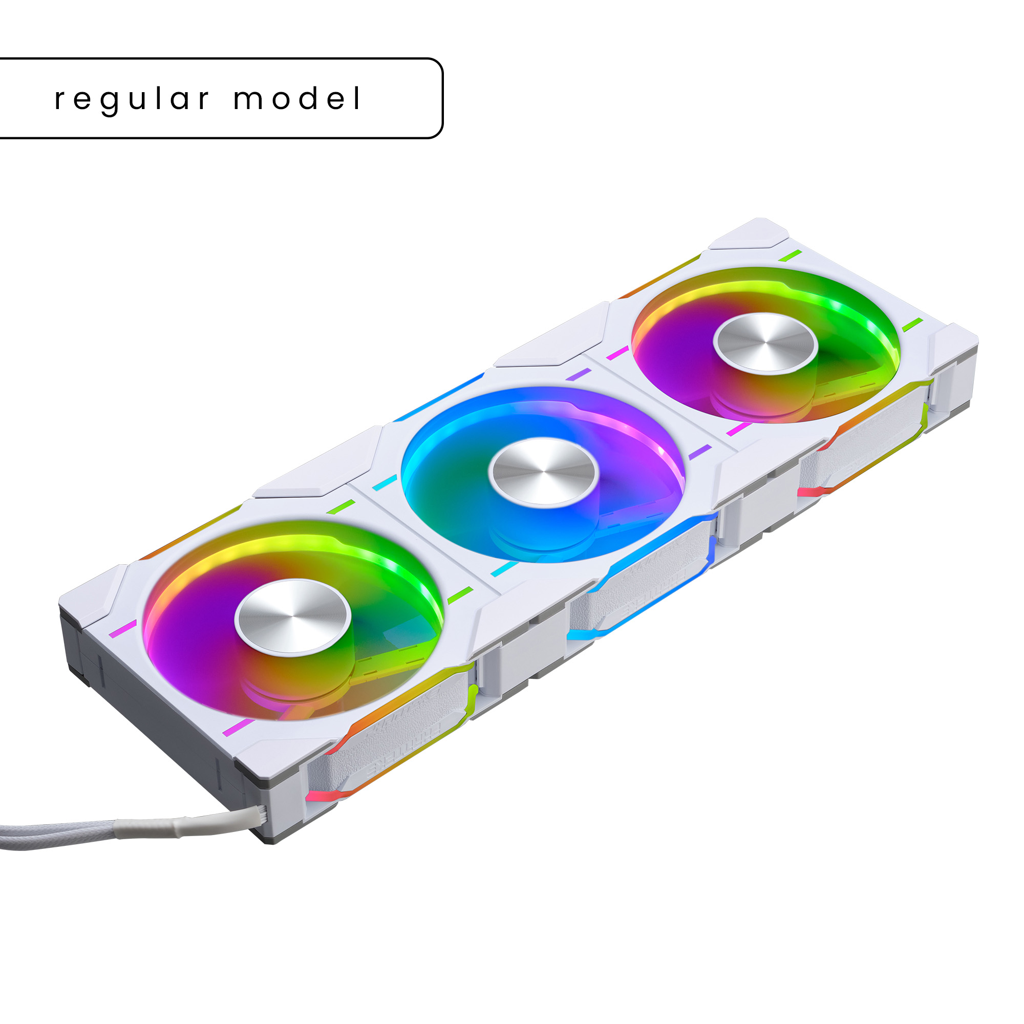 PHANTEKS D30 120MM PWM FAN REGULAR DRGB WHITE (3-PACK) thumbnail 4