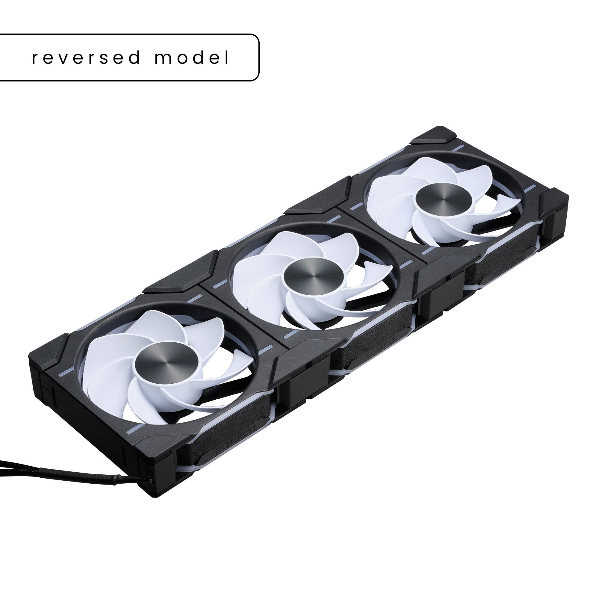 PHANTEKS D30 120MM PWM FAN REVERSED DRGB BLACK (3-PACK) thumbnail 2