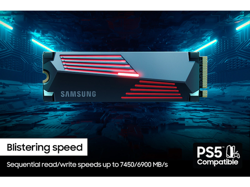 SAMSUNG 990 PRO 1TB NVME M.2 SSD W/HEATSINK thumbnail 4