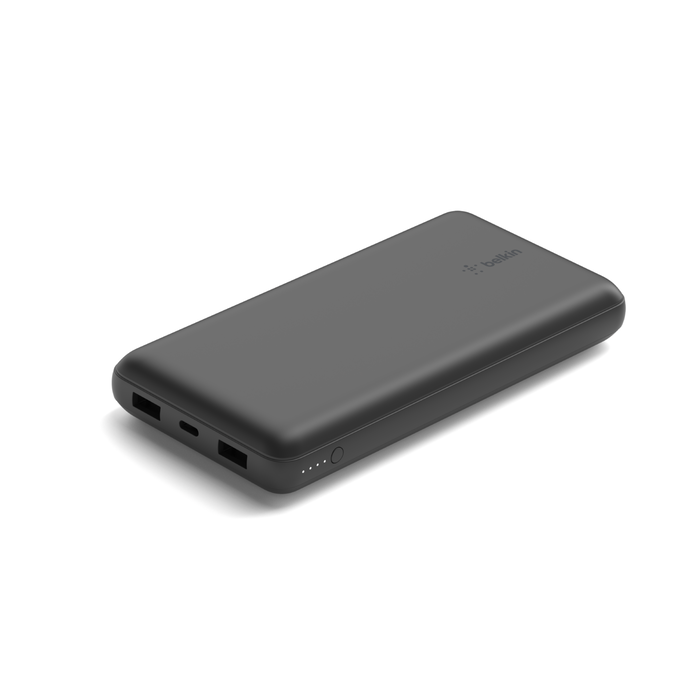 Q20K POWER BANK USB-A & C 15W BLACK