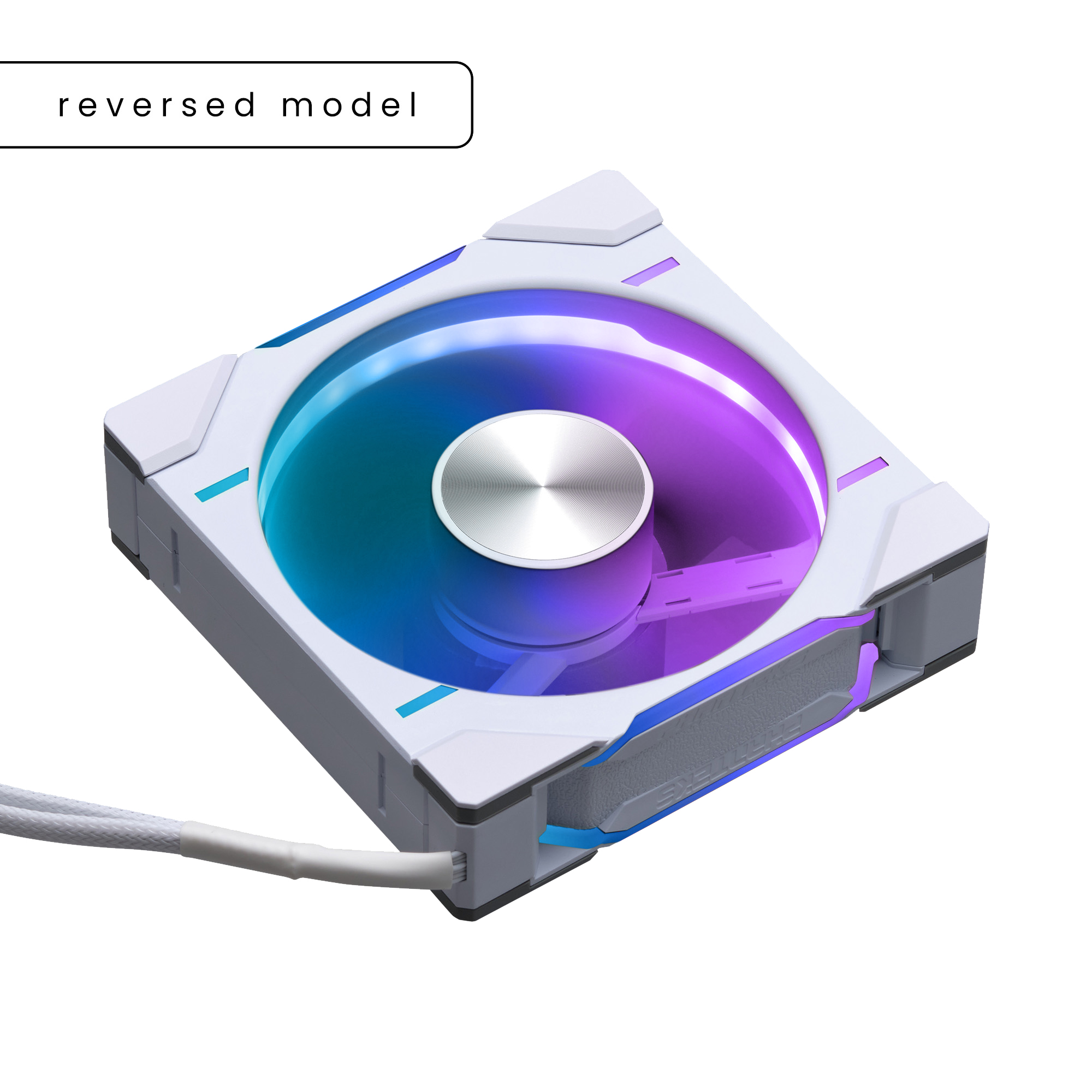 PHANTEKS D30 120MM PWM FAN REVERSE DRGB WHITE (1-PACK) thumbnail 5