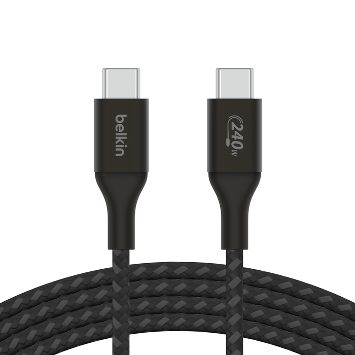BELKIN 240W BRAIDED C-C CABLE 1M BLACK thumbnail 4