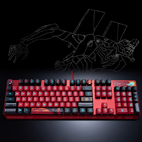 ASUS ROG STRIX SCOPE RX EVA-02 Edition 紅軸機械鍵盤 thumbnail 5