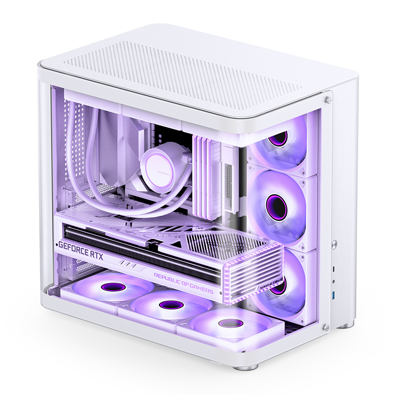 JONSBO TK-2 ATX CASE W/WINDOWS WHITE thumbnail 3