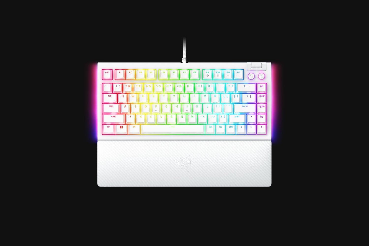 BLACKWIDOW V4 75% GAMING KEYBOARD WHITE