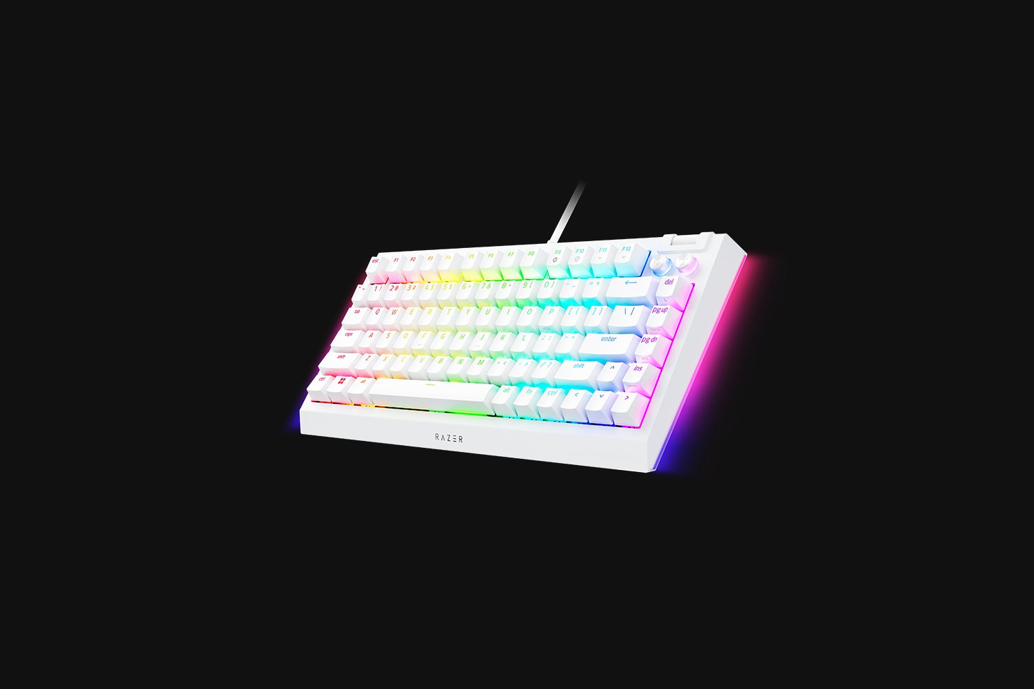 RAZER BLACKWIDOW V4 75% GAMING KEYBOARD WHITE thumbnail 6