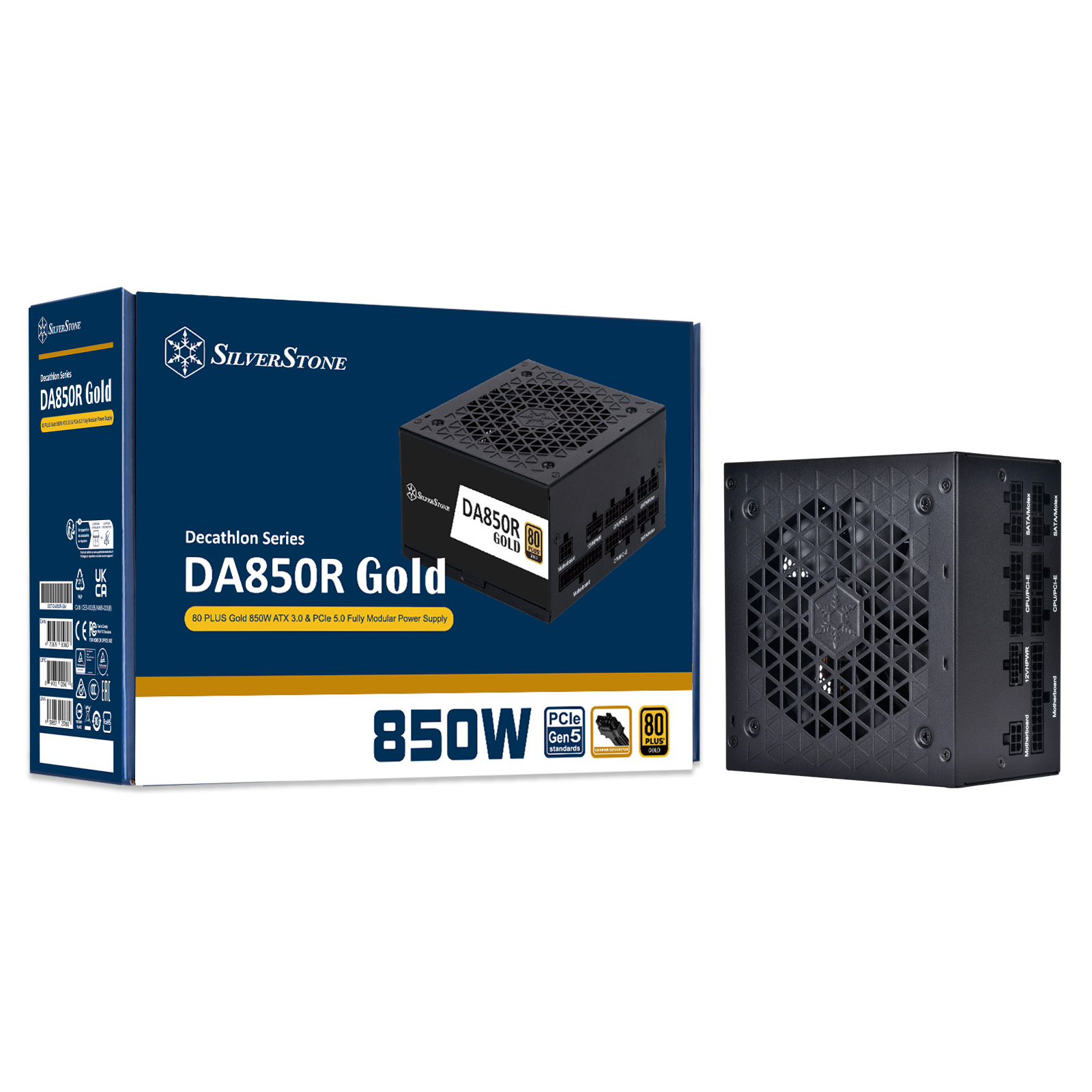 SILVERSTONE DA850R GOLD 80+ 850W ATX3.0 PCIE5.0 BLACK thumbnail 10