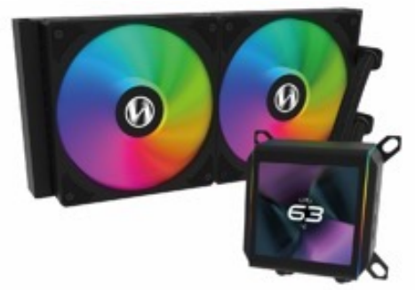 LIAN LI GALAHAD II TRINITY LCD 280 AIO WATER COOLING BLACK thumbnail 2