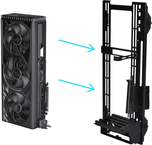 LIAN LI O11D EVO XL UPRIGHT GPU MOUNT BLACK thumbnail 2
