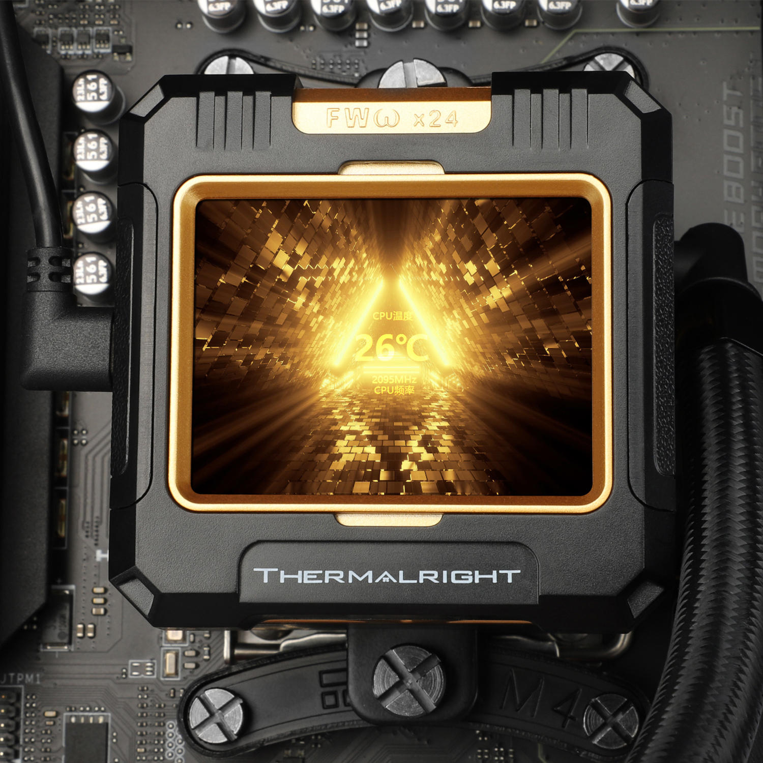 THERMALRIGHT FROZEN WARFRAME 360 ARGB W/2.4IPS SCREEN BLACK thumbnail 6