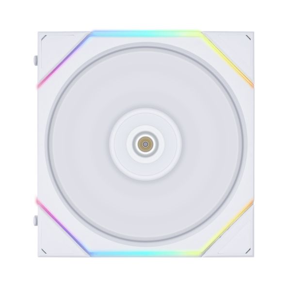 LIAN LI 120MM UNI FAN 12RTL REVERSE BLADE WHITE(3PACK) thumbnail 2