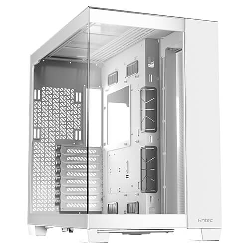 ANTEC C8 FRONT & SIDE GLASS PANEL CASE WHITE thumbnail 2