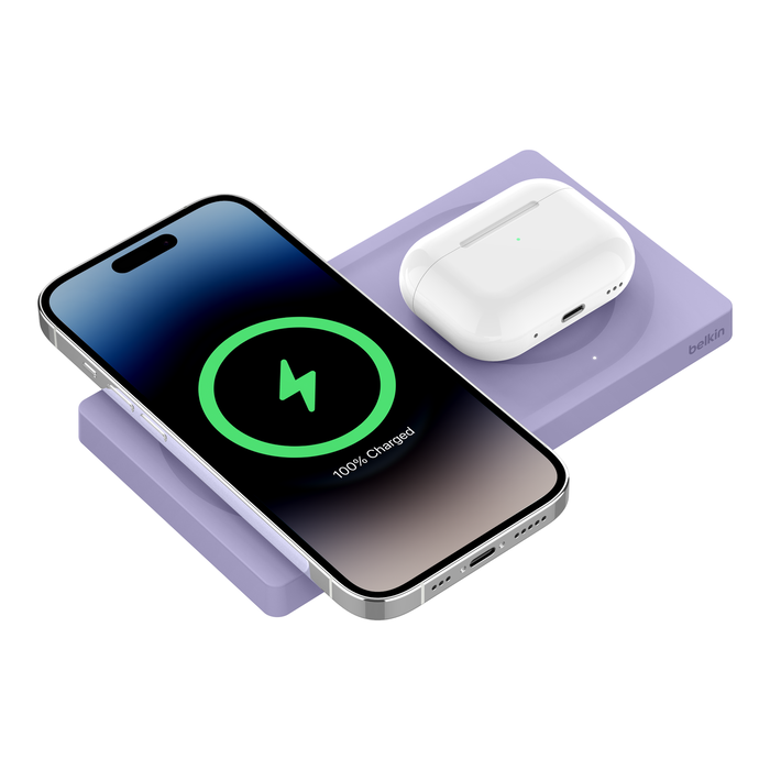 BELKIN WIRELESS CHARGING PAD W/MAGSAFE (15W) LAVENDA thumbnail 4
