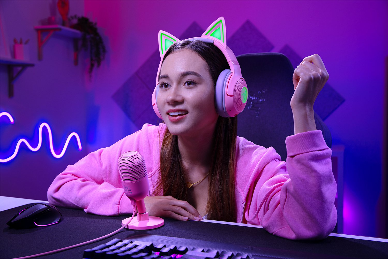 RAZER Seiren V3 Mini Quartz Edition 電容式麥克風 粉紅色 thumbnail 4