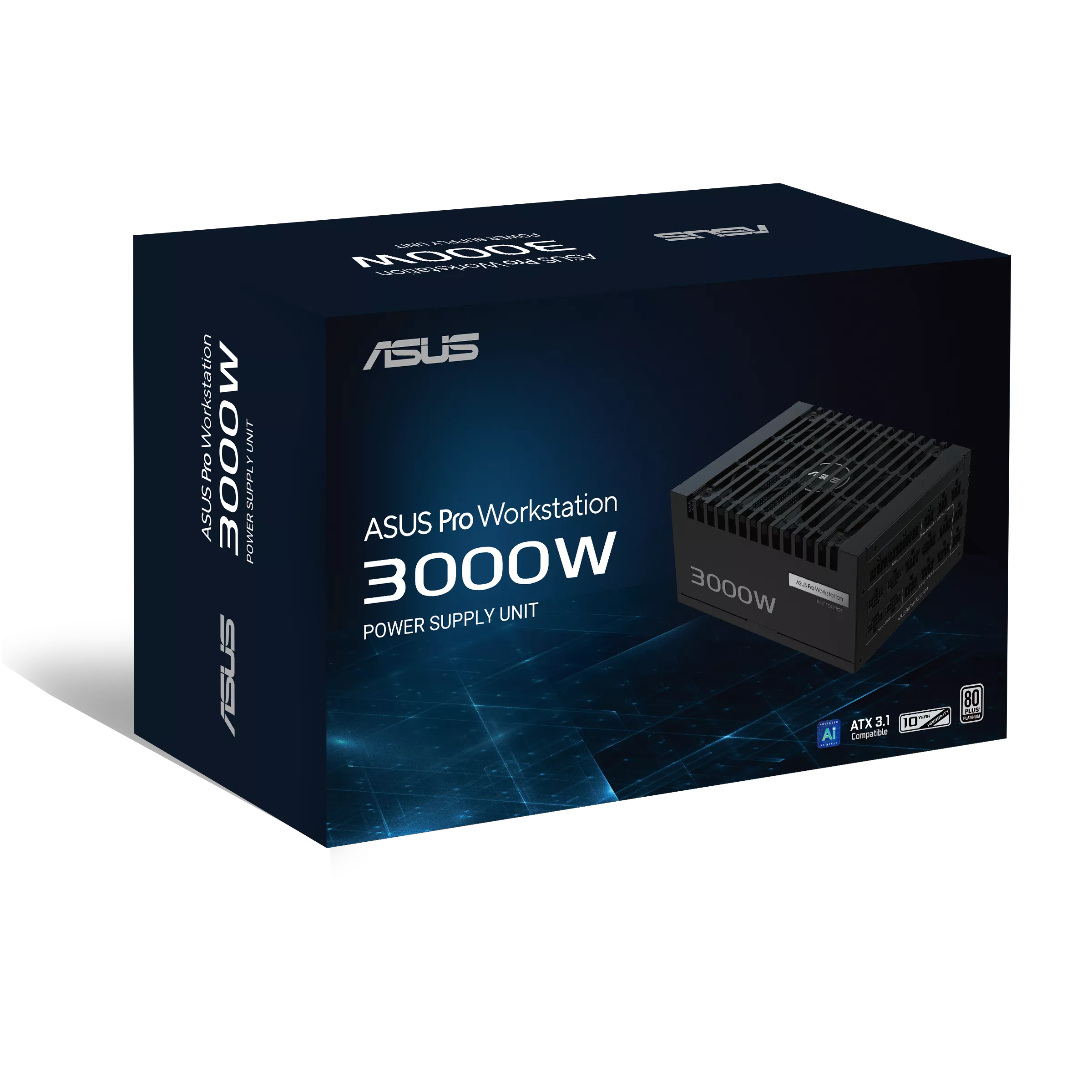 ASUS PRO WS 3000W PLATINUM ATX 3.1 FULL MODULAR PSU thumbnail 8