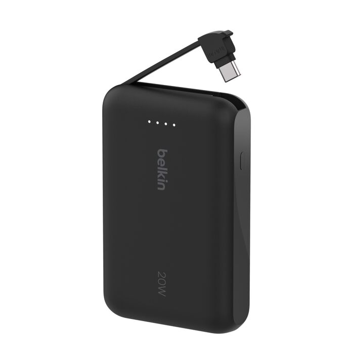 BELKIN BoostChargePower Bank 10K w/Integrated Cable Pink thumbnail 4
