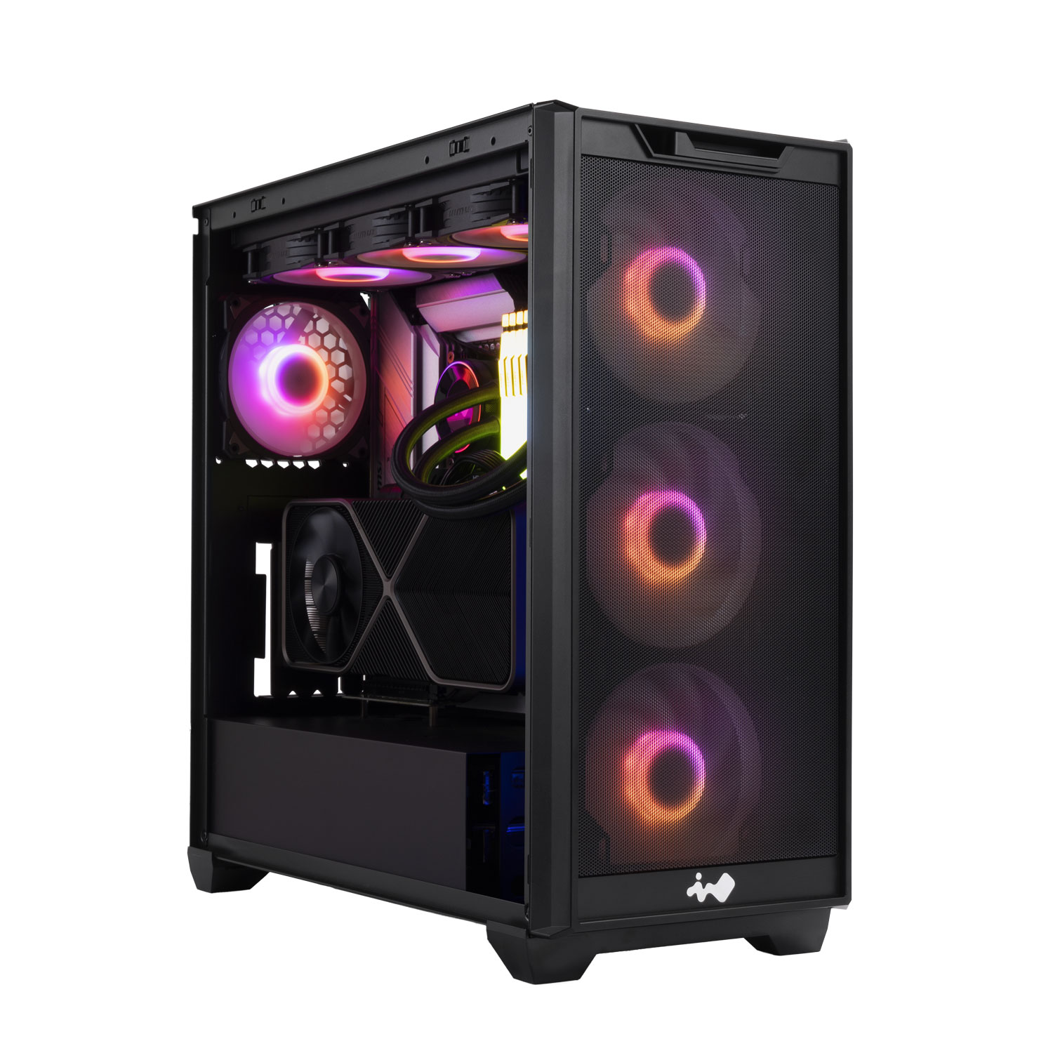 IN WIN D5 MID TOWER BACK CONNECT CASE BLACK thumbnail 9