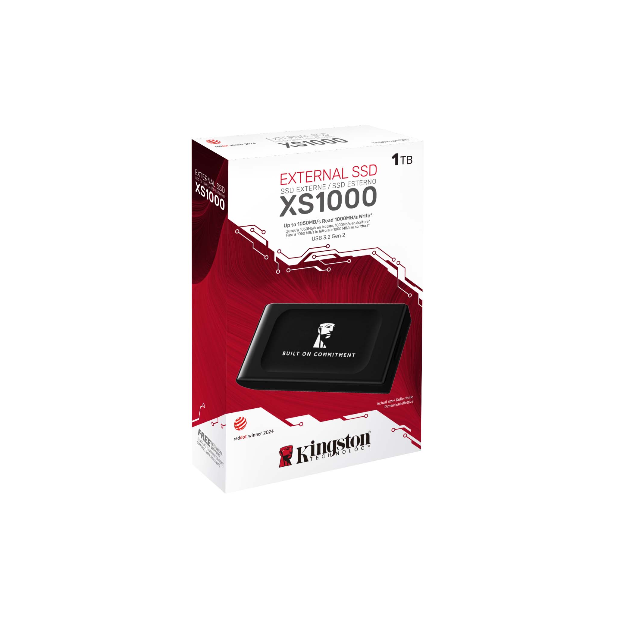 KINGSTON 2TB XS1000 USB3.2 GEN 2 EXTERNAL SSD thumbnail 4