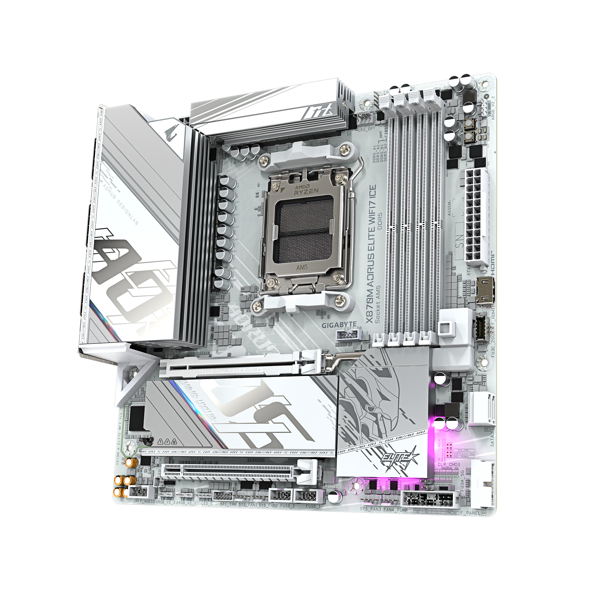 GIGABYTE X870M AORUS ELITE WIFI7 ICE thumbnail 8