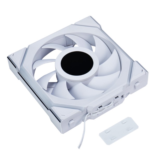 LIAN LI 120MM UNI FAN 12SL LCD WIRELESS WHITE (1PACK) thumbnail 4
