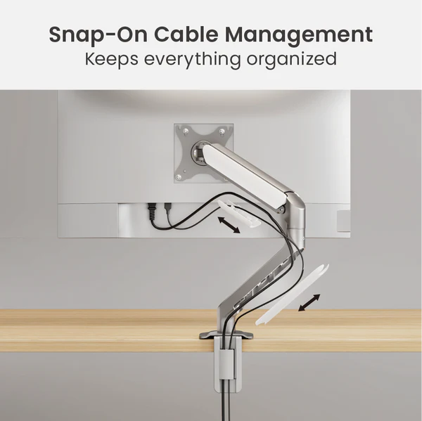 ECONOMICAL SPRING-ASSISTED MONITOR ARMS