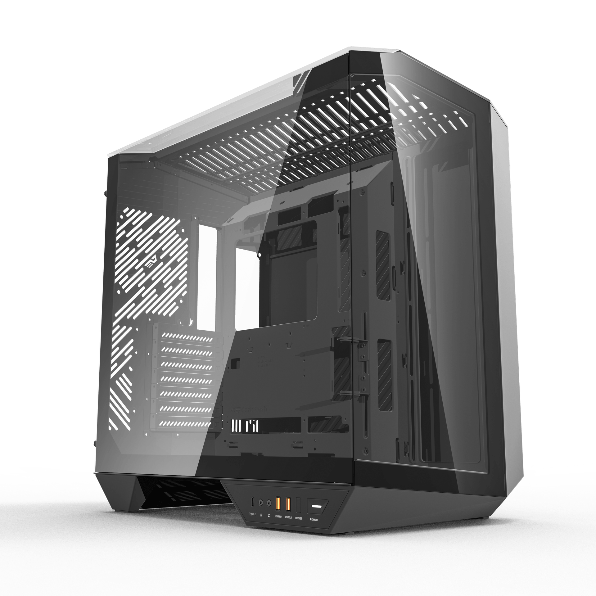 DARKFLASH DY470 WITH 4 ARGB FANS ATX CASE BLACK thumbnail 4