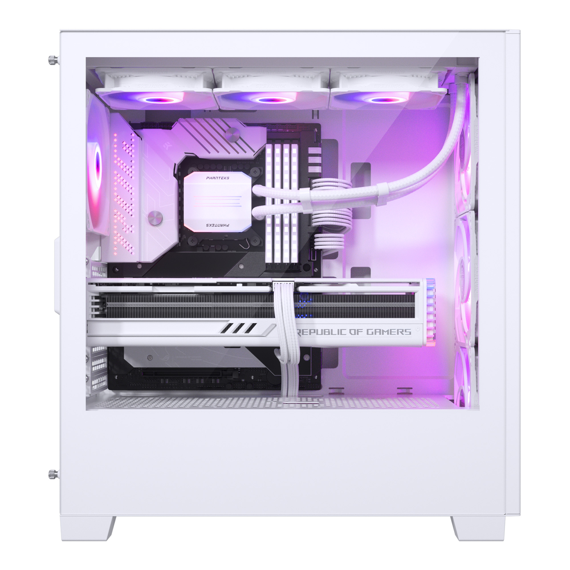 PHANTEKS XT PRO ULTRA TEMPERED GLASS MID TOWER CASE WHITE thumbnail 3