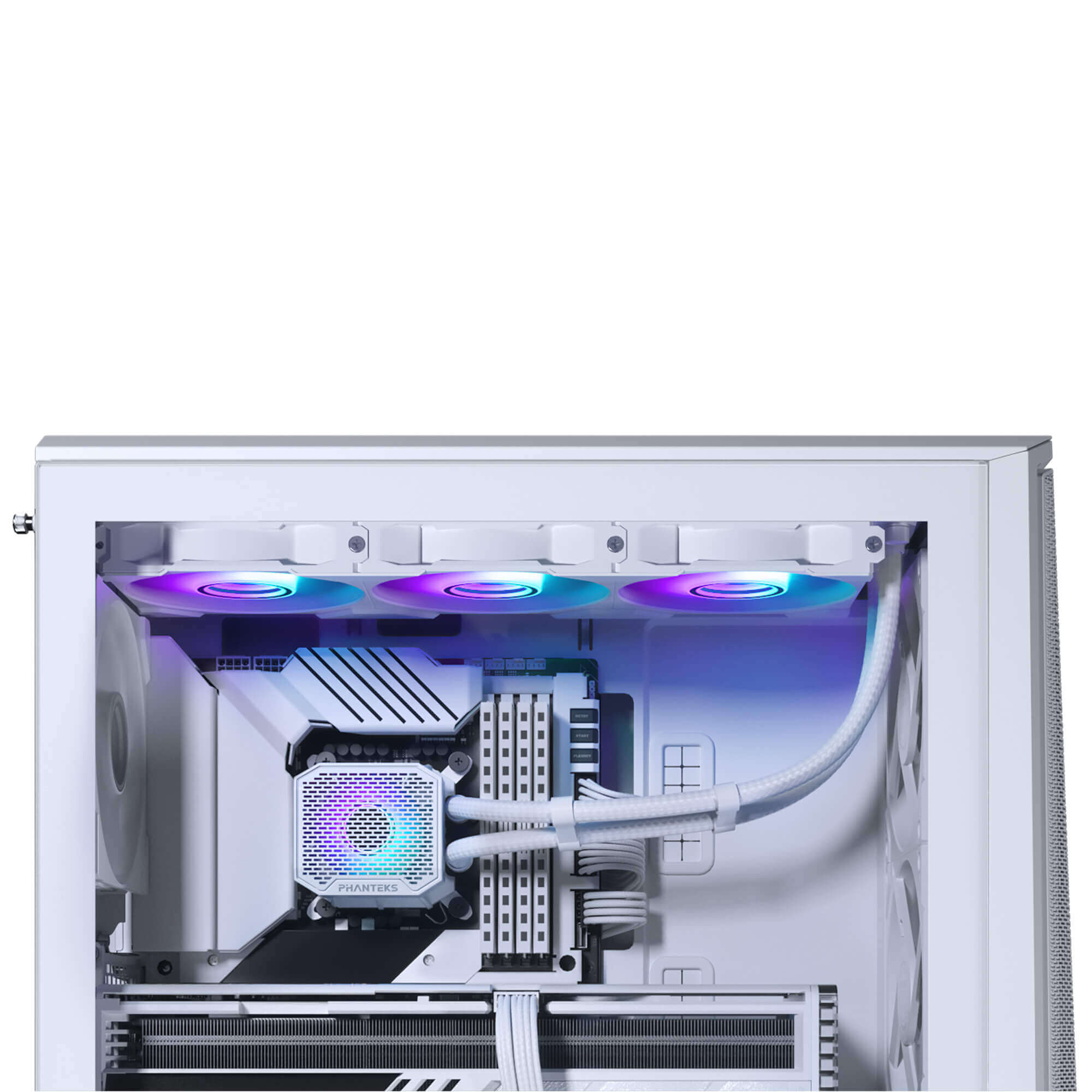PHANTEKS GLACIER ONE 360M25 G2 DRGB AIO LIQUID COOLER WHITE thumbnail 4