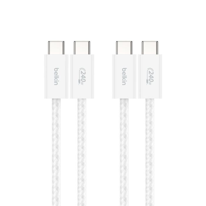 BELKIN BoostCharge USB-C至USB-C編織連接線(240W/1.5米/2PK) thumbnail 2