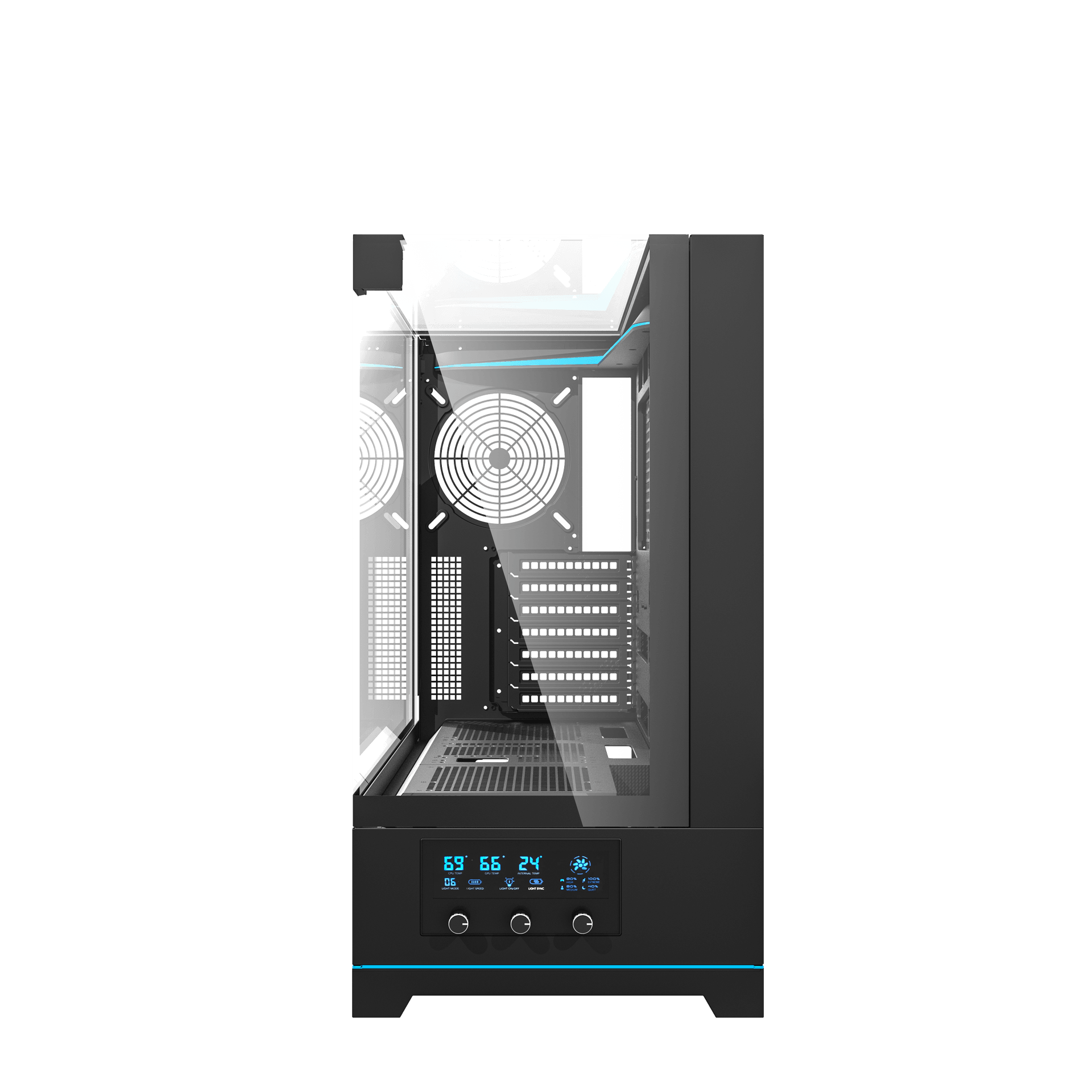 DARKFLASH DY450 PRO ATX CASE BLACK thumbnail 2