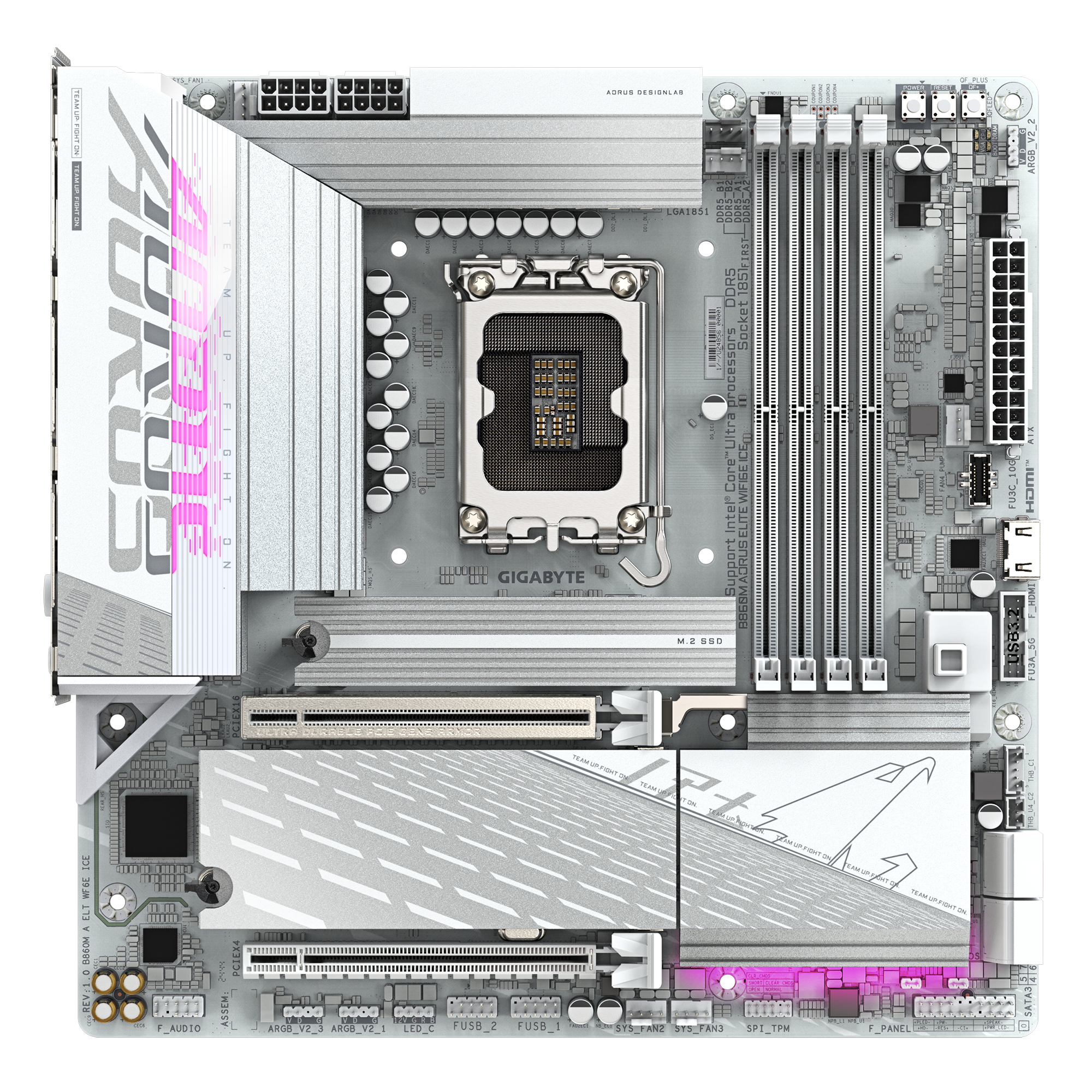 GIGABYTE B860M AORUS ELITE WIFI 6E ICE thumbnail 2