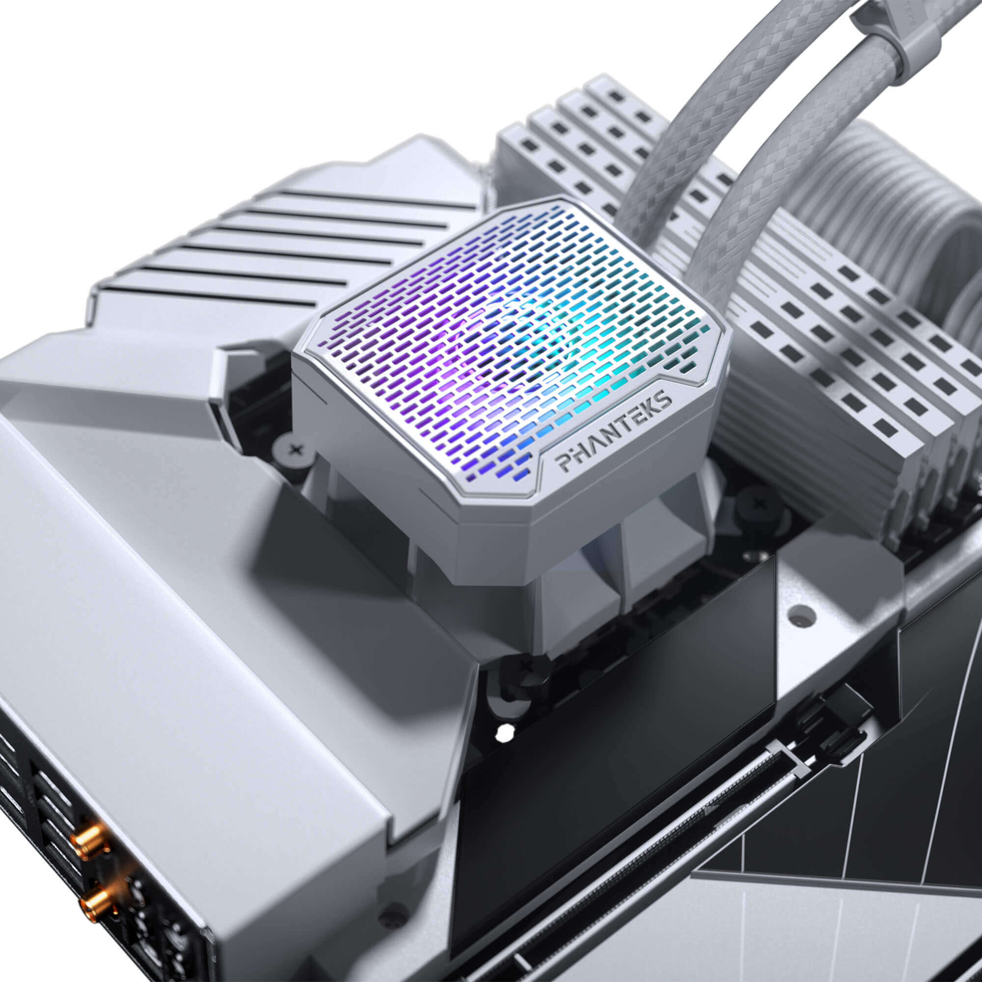 PHANTEKS GLACIER ONE 360M25 G2 DRGB AIO LIQUID COOLER WHITE thumbnail 3