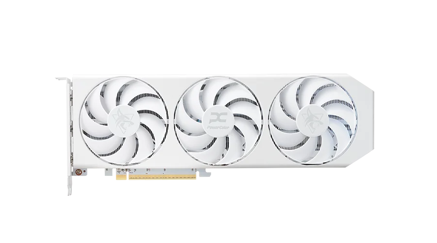 POWERCOLOR RX9060XT HELLHOUND 16GB GDDR6 WHITE thumbnail 3