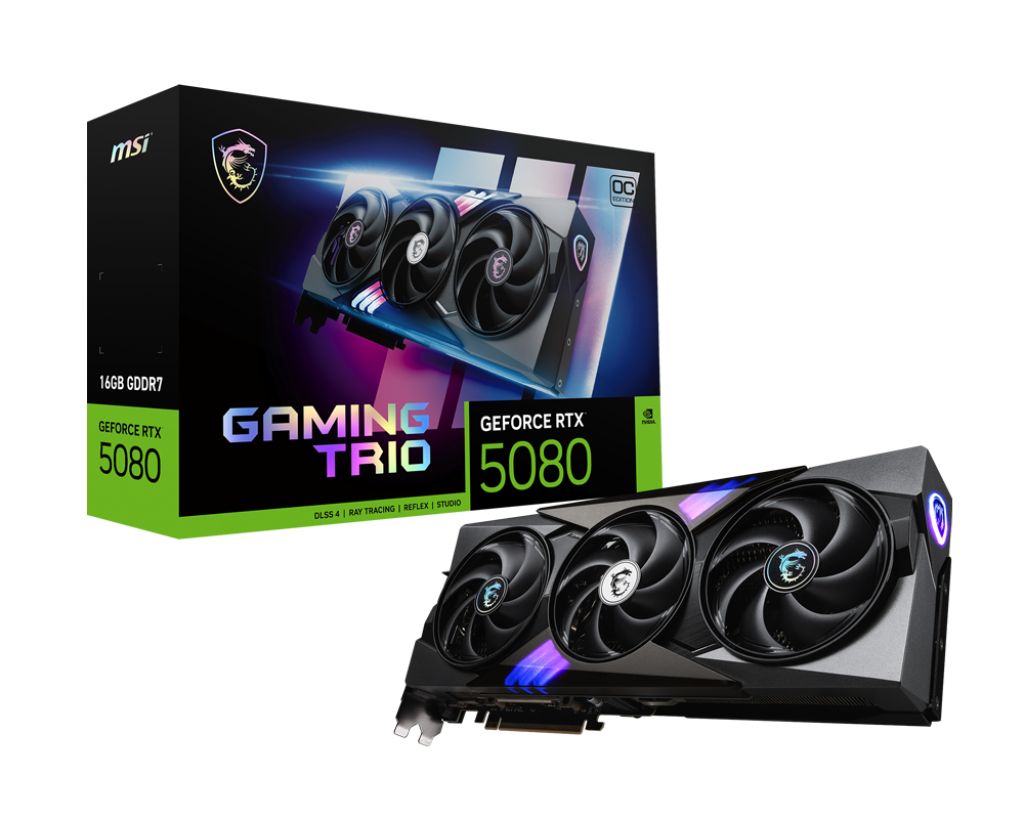 RTX5080 GAMING TRIO OC 16GB GDDR7 WHITE