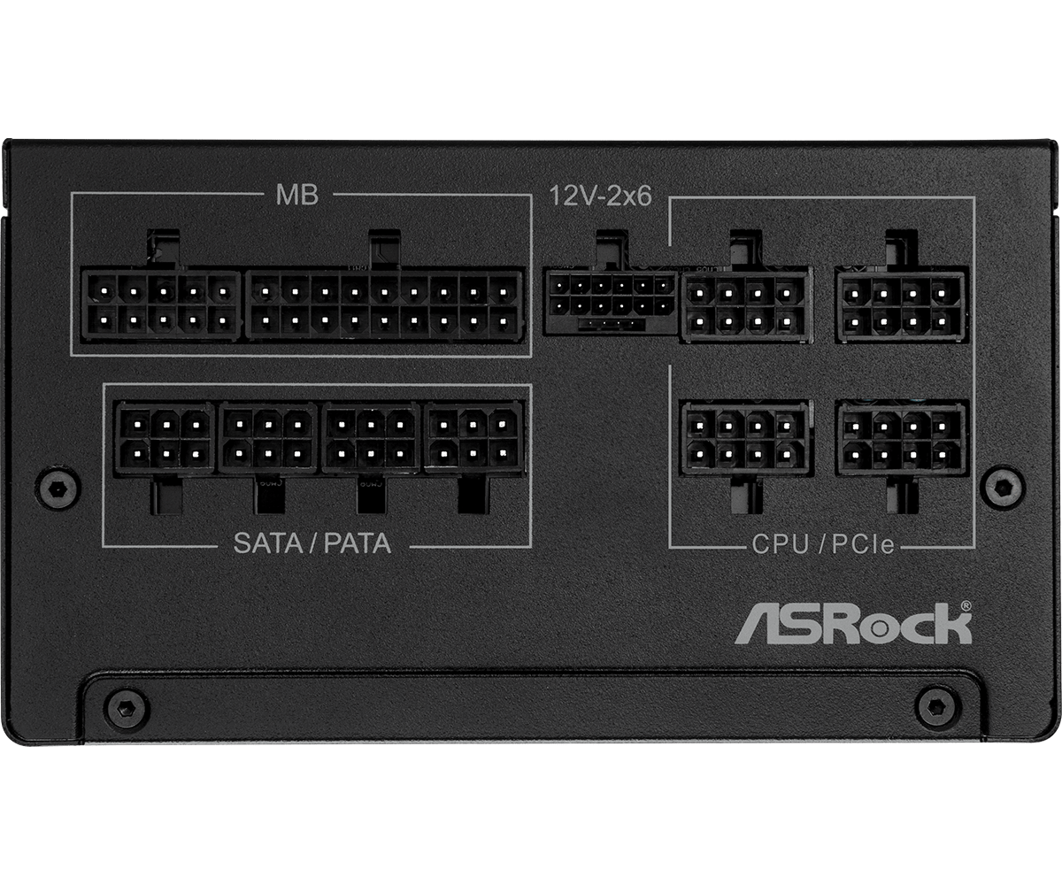 ASROCK STEEL LEGEND 750W GOLD ATX 3.1 PSU BLACK thumbnail 4