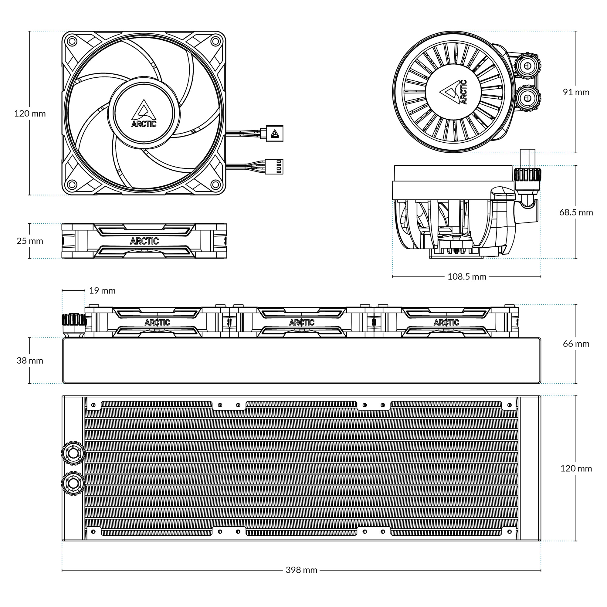 LIQUID FREEZER III PRO 360 BLACK
