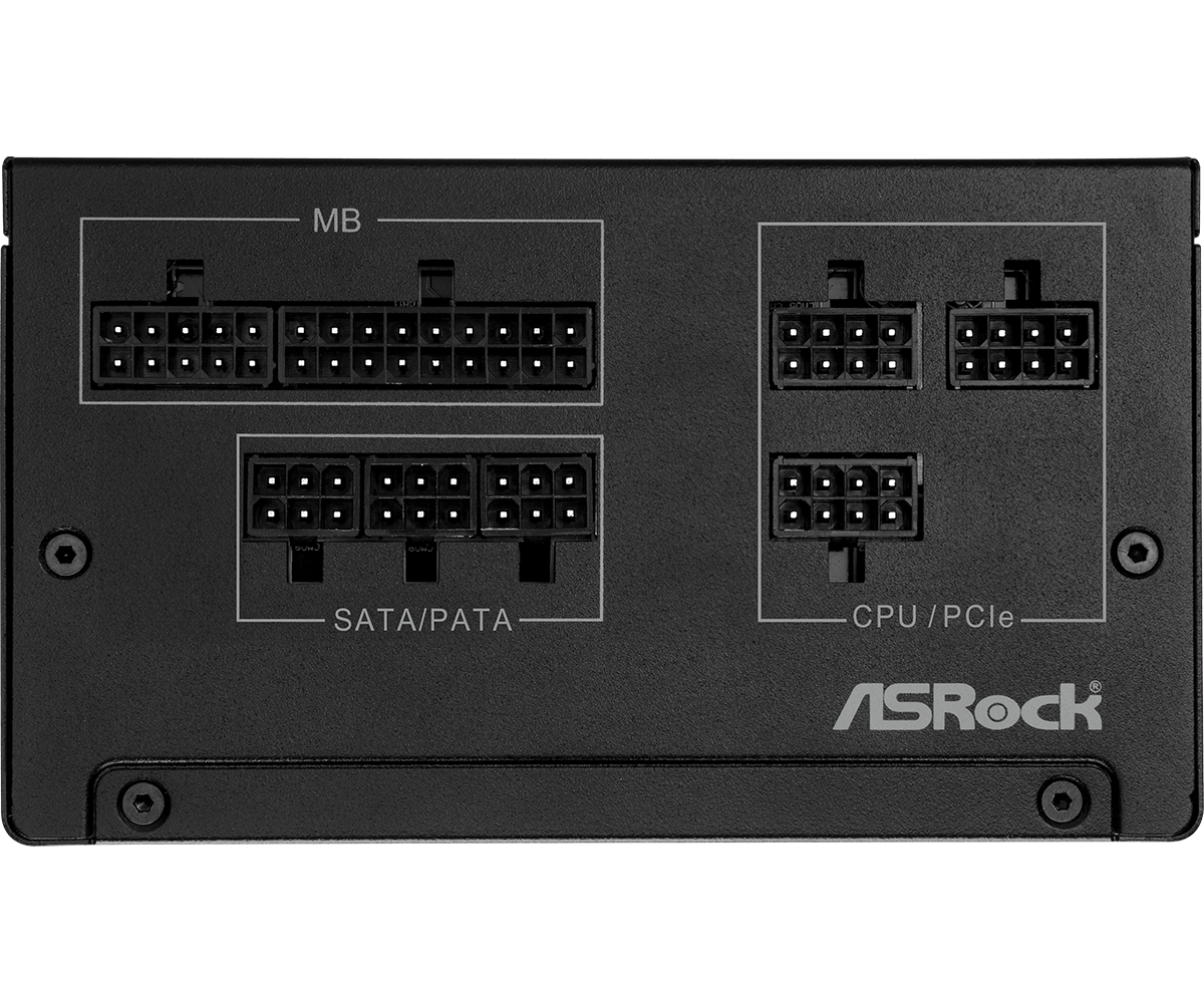 ASROCK STEEL LEGEND 650W GOLD ATX 3.1 PSU BLACK thumbnail 4