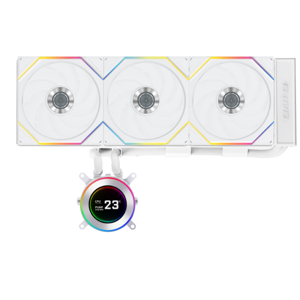 LIAN LI HYDROSHIFT II LCD-C 360TL AIO CPU WATER COOLER WH thumbnail 2