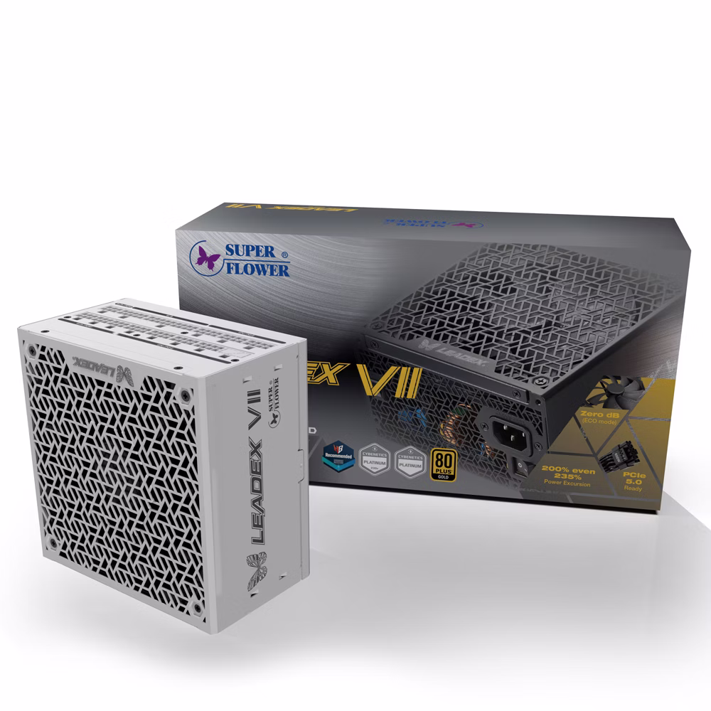 SUPER FLOWER LEADEX VII GOLD 1300W ATX3.1 WHITE thumbnail 3