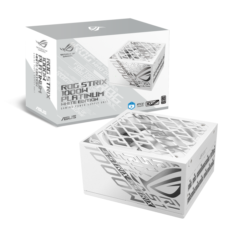 ROG STRIX 1000W ATX 3.1 PLATINUM GAMING WHITE thumbnail 14