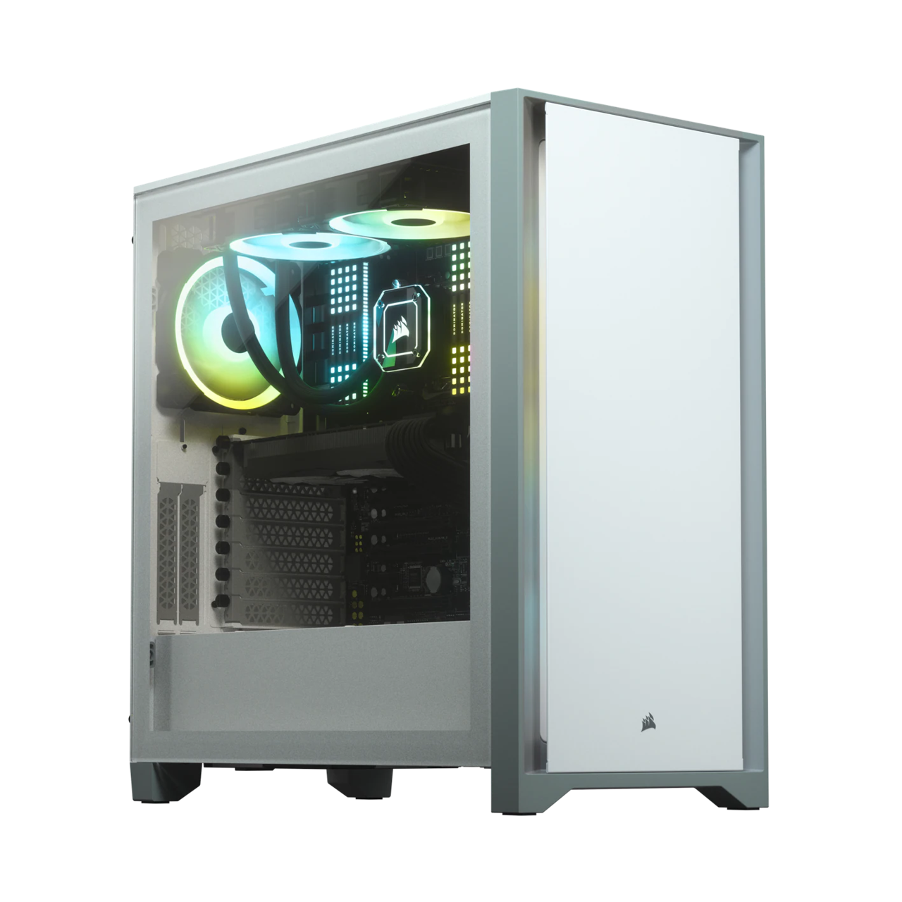 CORSAIR 4000D TEMPERED GLASS MID-TOWER WHITE thumbnail 2